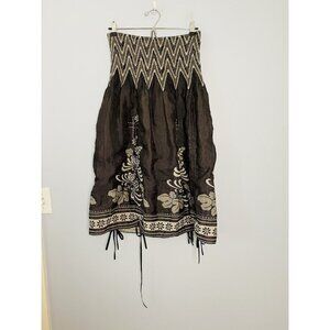 Lapis Anthropologie 2 in 1 Strapless Dress/Madi Skirt One Size Black Adjustable